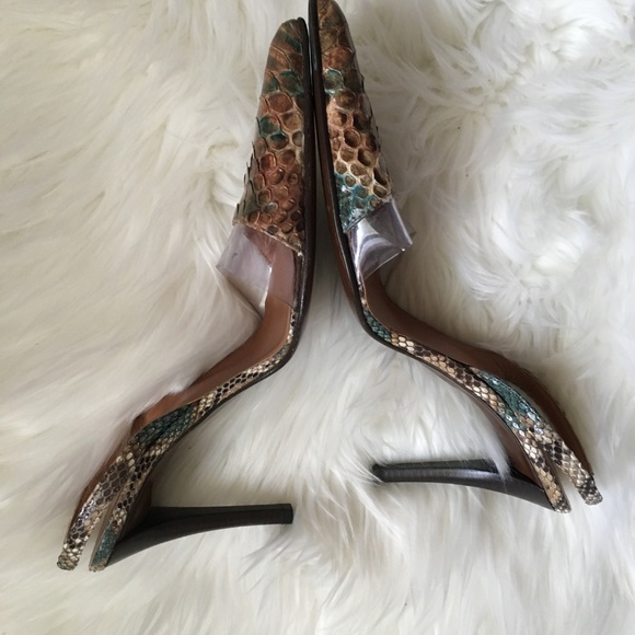 walter steiger croc slingback shoes - Picture 3 of 7